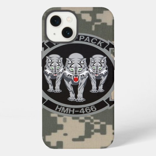 HMH-466 "Wolfpack" Digitale Camo iPhone Hoesje (Achterkant)