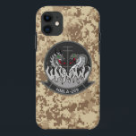 HMLA-269 "The Gunrunners" Marine Camo iPhone 11 Hoesje<br><div class="desc">Marine Light Attack Helicopter Squadron 269 (HMLA-269) is een Marine Helicopter Squadron bestaande uit AH-1Z SuperCobra-aanvalshelikopters en UH-1Y Venom-hulphelikopters. Het Squadron is in dienst sinds 22 februari 1971. Het squadron is gevestigd in Marine Air Station New River, North Carolina. en herfsten onder het bevel van Marine Vliegtuig Group 29 (MAG-29)...</div>