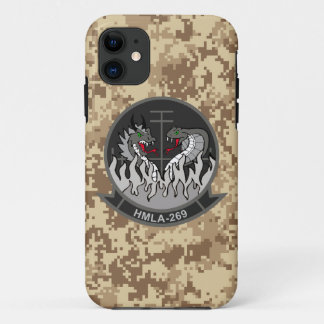 HMLA-269 "The Gunrunners" Marine Camo iPhone 11 Hoesje