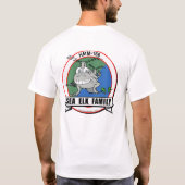 HMM-166 "Zee Elk gezin" T-shirt (Achterkant)