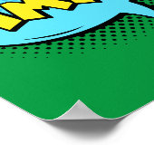 Hmm... Doordachte Pop Art Comic Contemplatie Poster (Hoek)