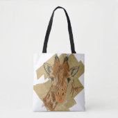 "HMM"-GIRAFFE TOTE BAG (Voorkant)