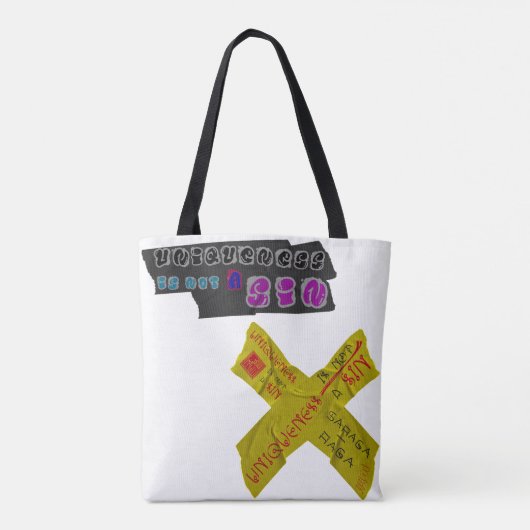 "HMM"-GIRAFFE TOTE BAG (Achterkant)