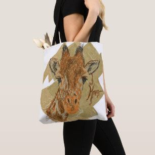 "HMM"-GIRAFFE TOTE BAG
