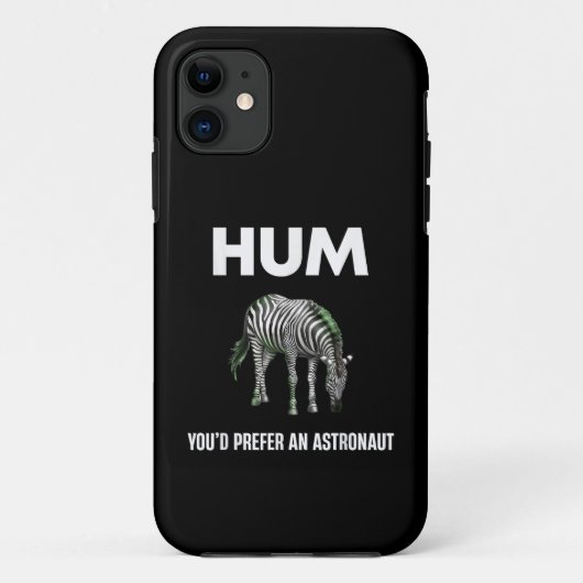 Hmm Je Had Liever Een Adtronaut Grappige Zebra Case-Mate iPhone Case (Achterkant)
