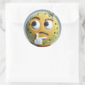 Hmm…– Thinking Pickleball Emoji Sticker (Tas)