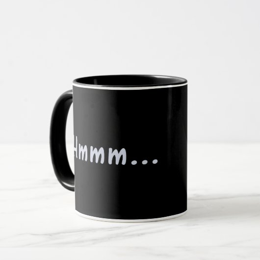 Hmmm Funny Mug Mok (Voorkant links)
