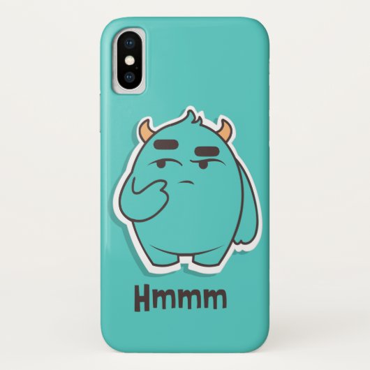 Hmmm Hoesje-Mate Barely iPhone X Case-Mate iPhone Case (Achterkant)