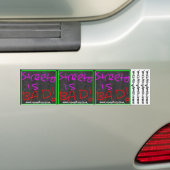 Hmmm ja bumpersticker (Op auto)