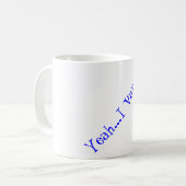 Hmmmm. Koffie met je ochtendvape. Koffiemok (Voorkant links)