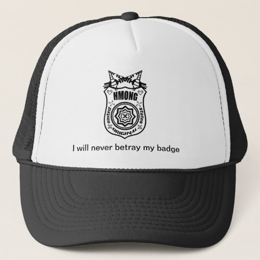 hmong badge trucker pet (Voorkant)