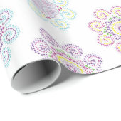 Hmong geïnspireerd ontwerp in heldere kleuren (X-L Cadeaupapier (Rol Hoek)