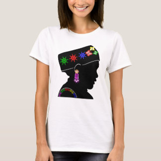 Hmong Lady met sterren T-shirt