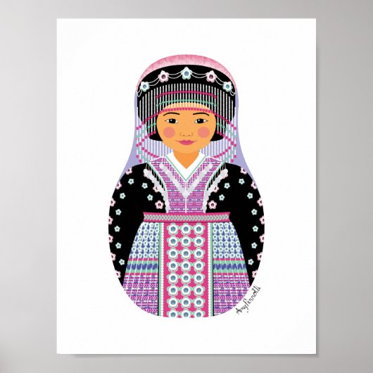 Hmong Matroesjka Poster (Voorkant)