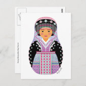 Hmong Matryoshka Briefkaart (Voorkant / Achterkant)