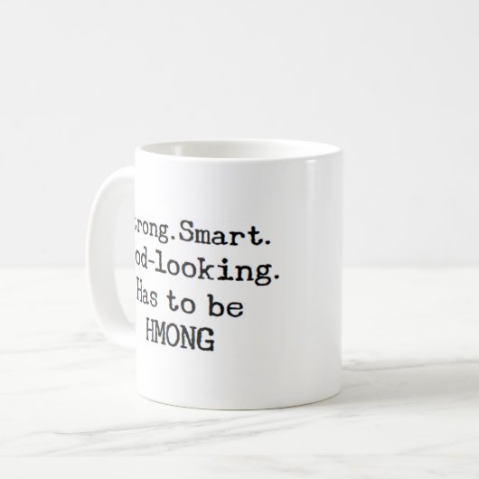 Hmong Strong Koffiemok (Voorkant links)