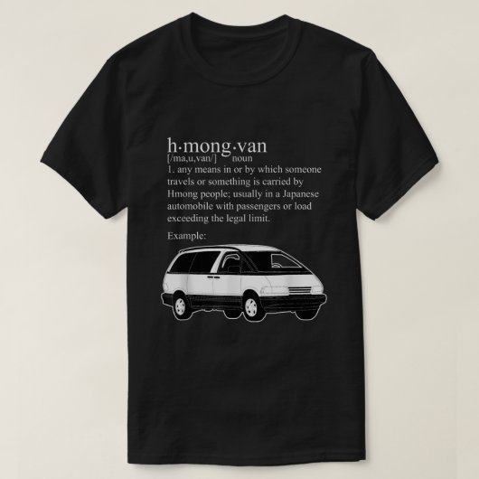 Hmong Van T Shirt (Design voorkant)