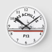 HMS ACHILLES - F12 - LEANDER ORIG RONDE KLOK (Voorkant)