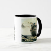 HMS Agamemnon die de oorspronkelijke Atlantische k Mok (Voorkant rechts)