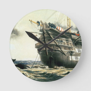 HMS Agamemnon die de oorspronkelijke Atlantische k Ronde Klok