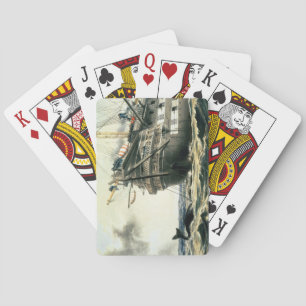 HMS Agamemnon die de oorspronkelijke Atlantische k Speelkaarten