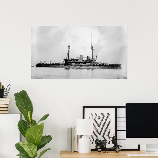HMS Agamemnon Poster (Thuiskantoor)