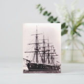 HMS Agincourt 1865 Briefkaart (Staand voorkant)