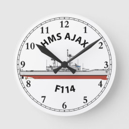 HMS AJAX - F114 LEANDER ORIG RONDE KLOK