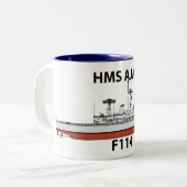 HMS Ajax, Originconfiguratie Tweekleurige Koffiemok (Voorkant links)