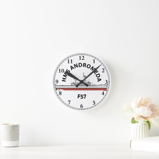 HMS ANDROMEDA - F57 - LEANDER ORIG RONDE KLOK (Huis)