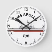 HMS APOLLO - F70 - LEANDER ORIG RONDE KLOK (Voorkant)