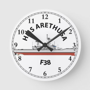HMS ARETHUSA - F38 - LEANDER ORIG RONDE KLOK