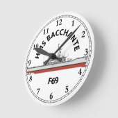 HMS BACCHANTE - F69 - LEANDER ORIG RONDE KLOK (Hoek)