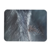 HMS Beagle in een storm voor Kaaphorn Magneet (Horizontaal)