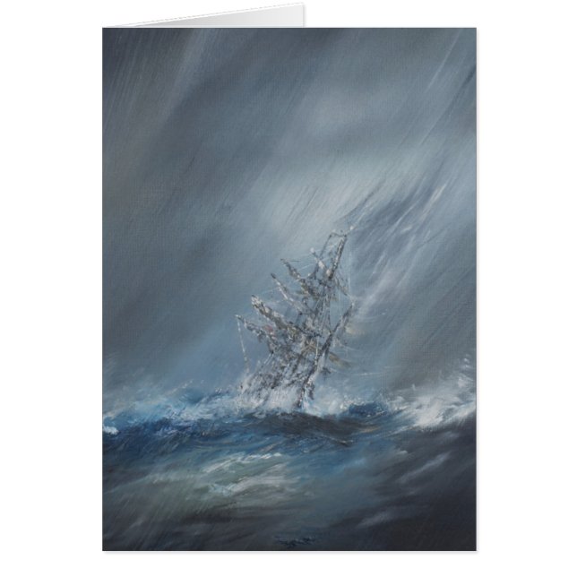 HMS Beagle in Storm voor de kust van Kaapverdië, 2 (Voorkant)