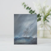 HMS Beagle in Storm voor de kust van Kaapverdië, 2 Briefkaart (Staand voorkant)