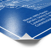 HMS Beagle Tall Ship - Scheepsblauwdruk ABD Foto Afdruk (Hoek)