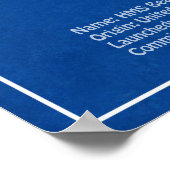 HMS Beagle Tall Ship - Scheepsblauwdruk ABD Poster (Hoek)