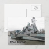 HMS Belfast Briefkaart (Voorkant / Achterkant)