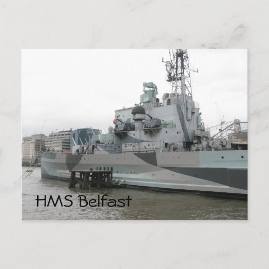HMS Belfast Briefkaart (Voorkant)
