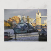 HMS Belfast. Briefkaart (Voorkant)