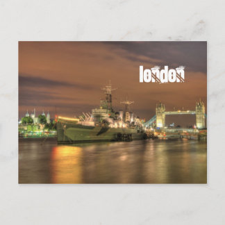 HMS Belfast in Londen Briefkaart