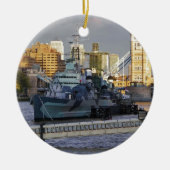 HMS Belfast. Keramisch Ornament (Voorkant)