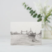 HMS Belfast op de Thames London.2006 Briefkaart (Staand voorkant)