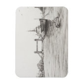 HMS Belfast op de Thames London.2006 Magneet (Verticaal)