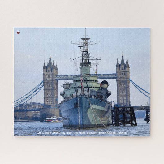 HMS Belfast Tower Bridge Londen Jigzaag Puzzle Legpuzzel (Horizontaal)
