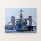 HMS Belfast Tower Bridge Londen Legpuzzel (Horizontaal)