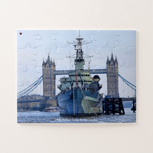 HMS Belfast Tower Bridge Londen Legpuzzel (Horizontaal)