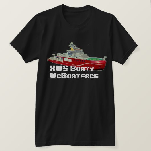 HMS Boaty McBoatface T-shirt (Design voorkant)