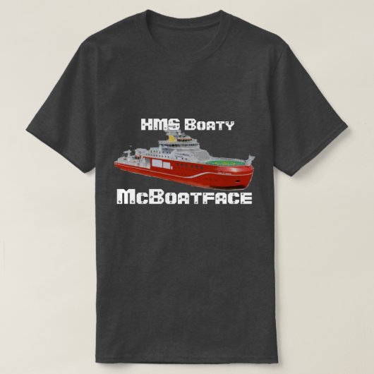 HMS Boaty McBoatface? T-shirt (Design voorkant)